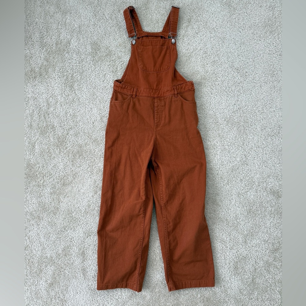 ASOS Monki Rust Orange Cotton Overalls Small